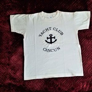 Kids Cotton T-shirt, Yacht Club, white, kids XL